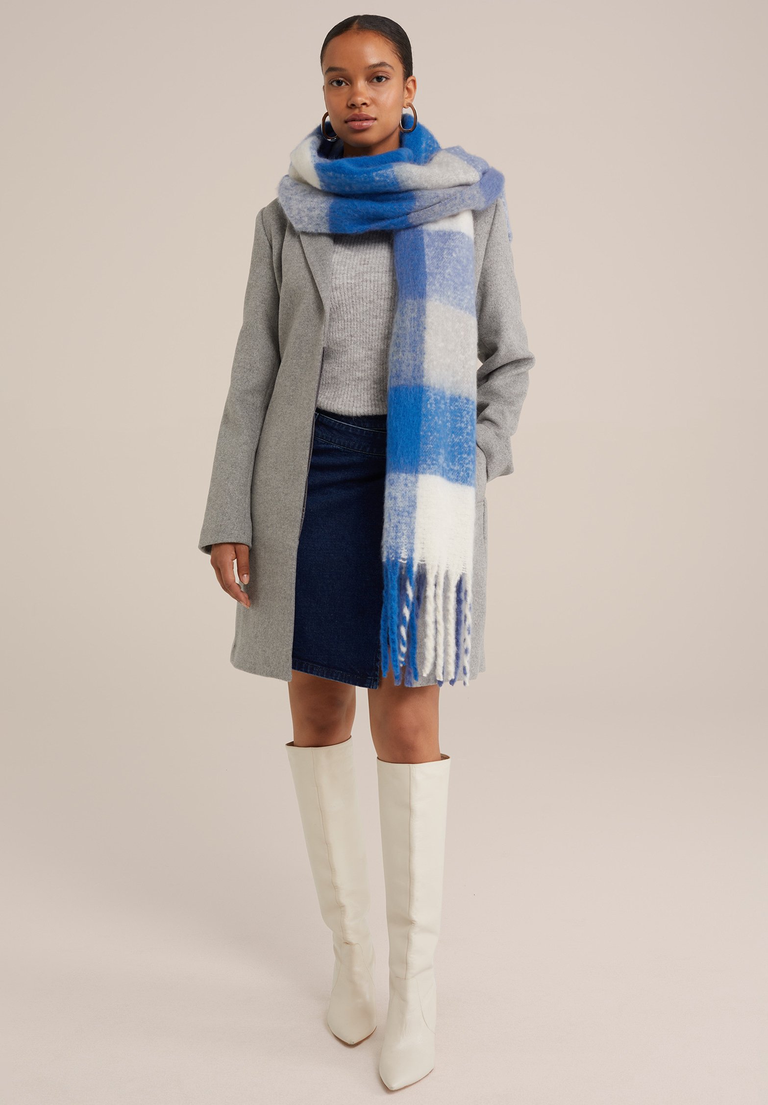 mint velvet silver grey shawl collar coat