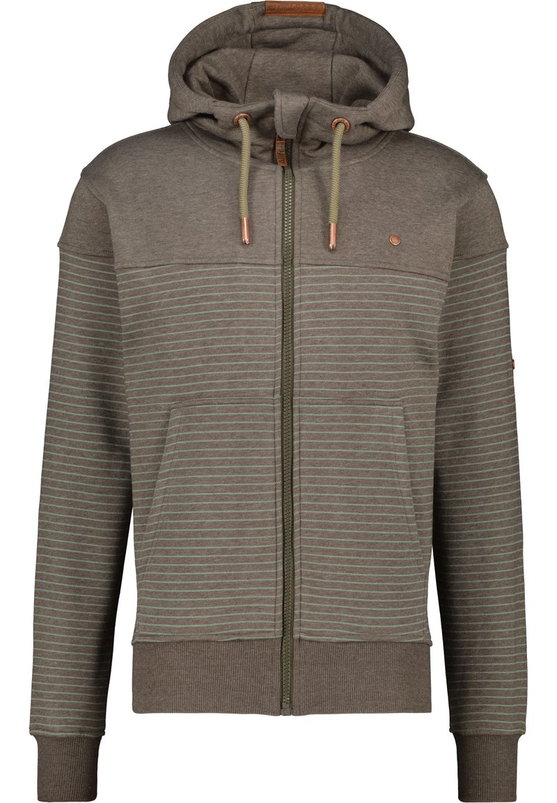 alife & kickin Sweater met rits graniet alife & kickin Sweater met rits graniet