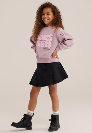 WE Fashion, BLUE RIDGE - Jupe plissée - black