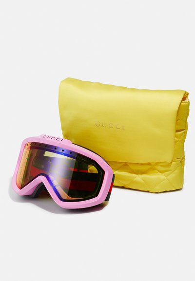 Gucci MASK - Sunglasses - pink/multicolor/yellow