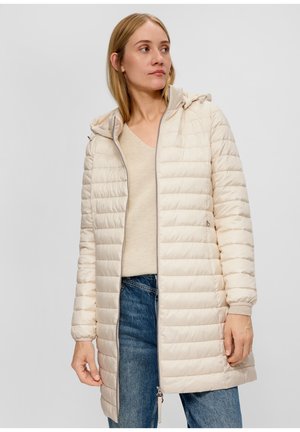 STEPP MIT ABNEHMBARER KAPUZE - Wintermantel - wollweiß