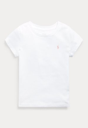 Polo Ralph Lauren COTTON JERSEY TEE - Základné tričko - white/hint of pink