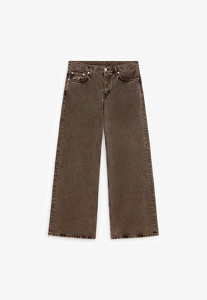 ARKET, ARKET ELM LOW FLARED JEANS - Wide Leg - earthy brown