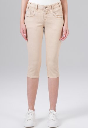 Denim shorts - beige