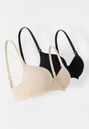 Anna Field MAMA 2 PACK - T-skjorte-BH - black/nude