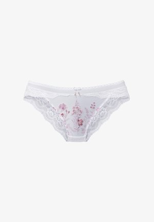 LASCANA, Slip - weiß/rosa