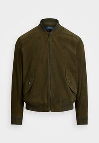 SUEDE BOMBER JACKET - Chaquetas bomber - dark loden