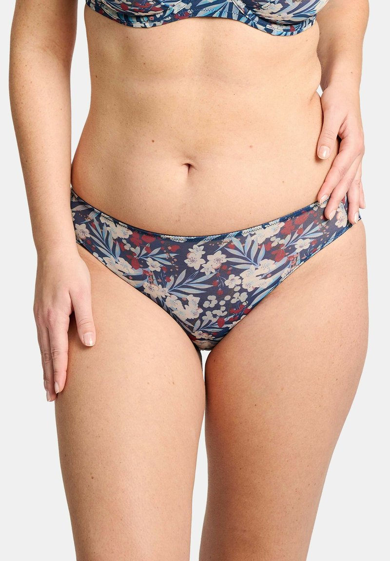 TG. 4F) Sans Complexe So Pure Fantaisy Full Coverage Bra, Palme Nere