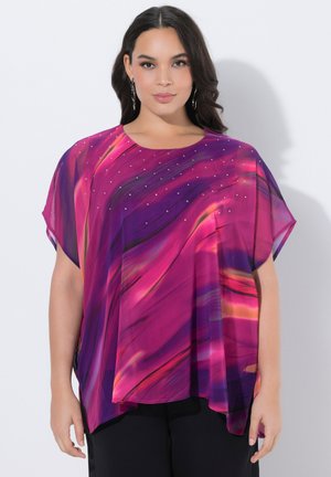 SPARKLING GRADIENT LAYERED  - Bluse - magenta