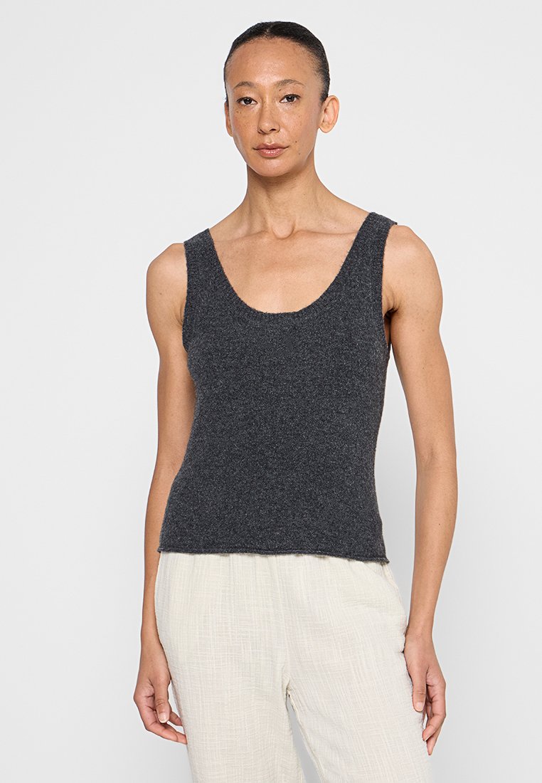 American vintage Top donkergrijs