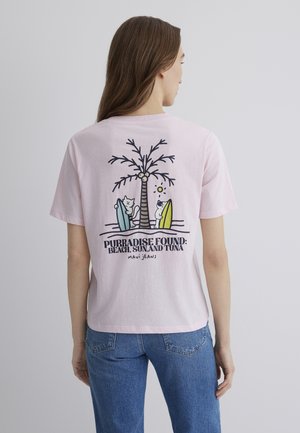 Mavi GRAPHIC BEACH  - Print T-shirt - rose shadow