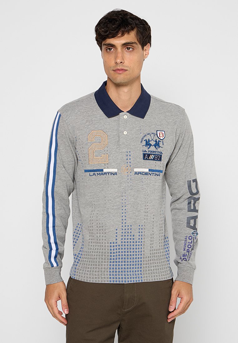 LA MARTINA Poloshirt grijs LA MARTINA Poloshirt grijs