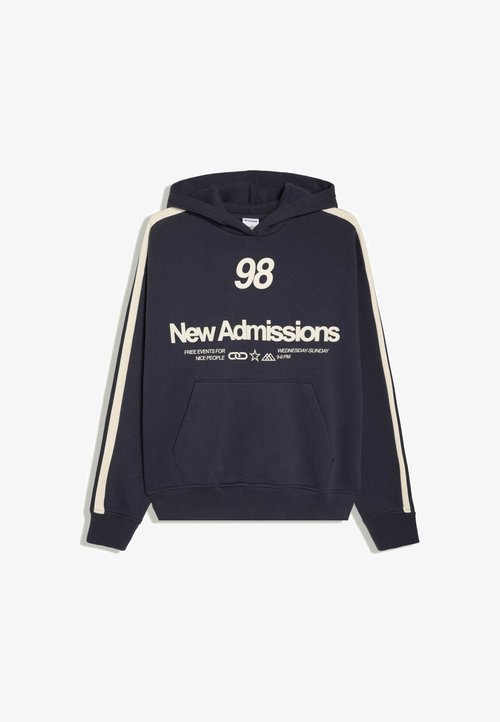 zalando — Bershka · HOODIE SWEATER WITH SIDE STRIPES - Felpa con cappuccio