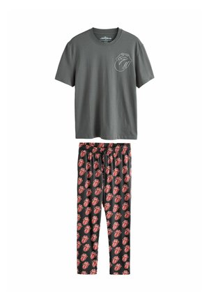 REGULAR FIT - ROLLING STONES SHORT SLEEVE SET - Pyjama set - grey red