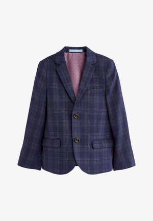 Jūras spēku svītrainā žakete ar piegriezumu, kas pielāgota figūrai. Iekļauj divus pogas, iegriezuma uzvalka atlokos un sānu kabatas. Iekšpuse izklāta ar gaiši rozā audumu.