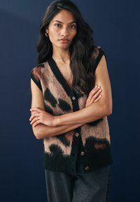Next REGULAR FIT - BUTTON FRONT  - Weste - leopard