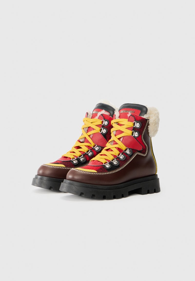 Dsquared2 UNISEX - Lace-up ankle boots - dark brown/red  display picture 2