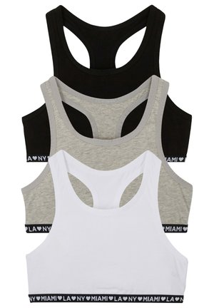 bonprix 3 PER PACK - Bustino - black