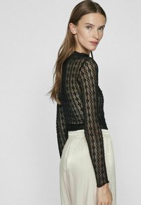 VILA MIT LANGEN ÄRMELN  - Longsleeve - black