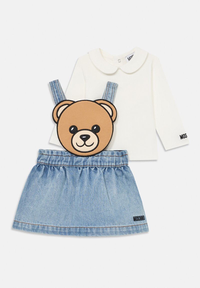 MOSCHINO BABY SET - Tops ar garām piedurknēm - dusk blue