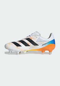 adidas Performance ADIZERO RS15 PRO SOFT GROUND RUGBY - Zapatillas fútbol para césped artificial - cloud white   core black   lucid tangerine