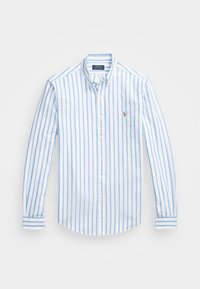 SLIM FIT STRIPED OXFORD SHIRT - Ing - blue/white