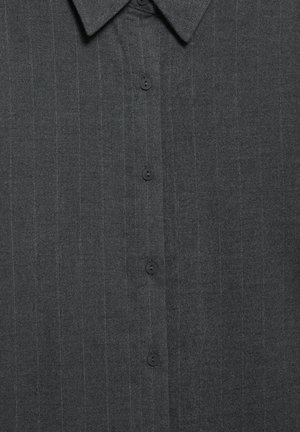 PULL&BEAR, PINSTRIPE - Blúzka so zapínaním na gombíky - grey