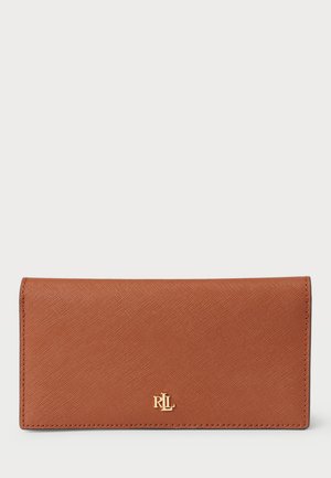 CROSSHATCH LEATHER SLIM WALLET - Portafoglio - tan