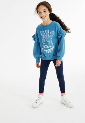 VARSITY FRILL SLEEVE STANDARD - Mikina - blue