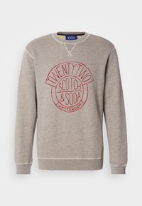 DENIM WASHED ARTWORK - Sweater - grey melange