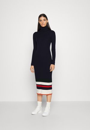 DRESS LONG SLEEVE DAY DRESS - Robe de jour - navy multi