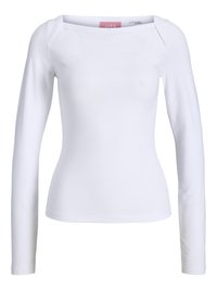 JXGIGI SQUARE NECK TEE - Majica z dolgimi rokavi - bright white