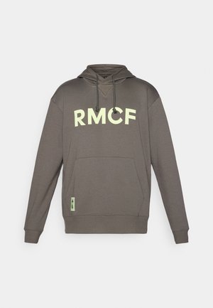 adidas Performance REAL MADRID SEASONAL HOODIE - Hoodie - utility grey/almost lime