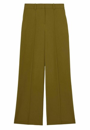 FIT - WIDE-LEG PINTUCK  - Pantalon classique - green
