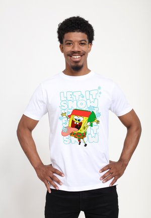 SPONGEBOB SQUAREPANTS LET IT SNOW - T-shirt z nadrukiem