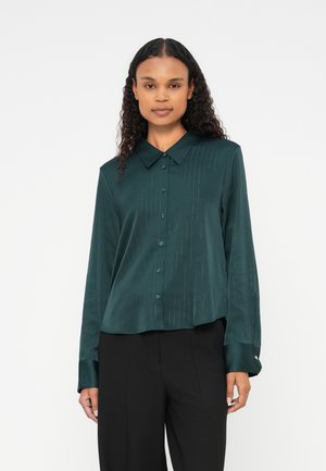 ELKA - Button-down blouse - dark green