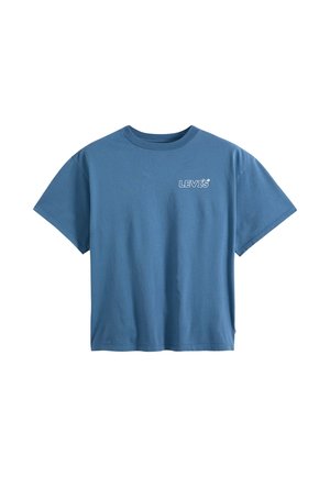 Levi's®, LSE_GRPH SHORT STACK TEE LSE_STARDUST FR - T-shirt imprimé - lse stardust front logo back print vw egret - blue