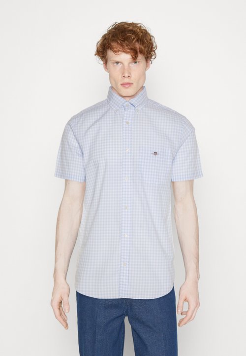 Camisa GANT Reg Classic Poplin Manga Corta Para Hombre - Algodón De Alta Calidad, Estilo Clásico