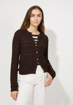 More & More AJOUR - Gilet - espresso brown