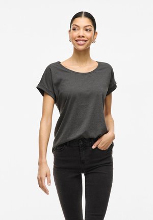 VILA VIDREAMERS NEW NOOS - Navadna majica - medium grey melange