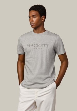 HERITAGE ESS TEE - T-shirt print - light grey marl