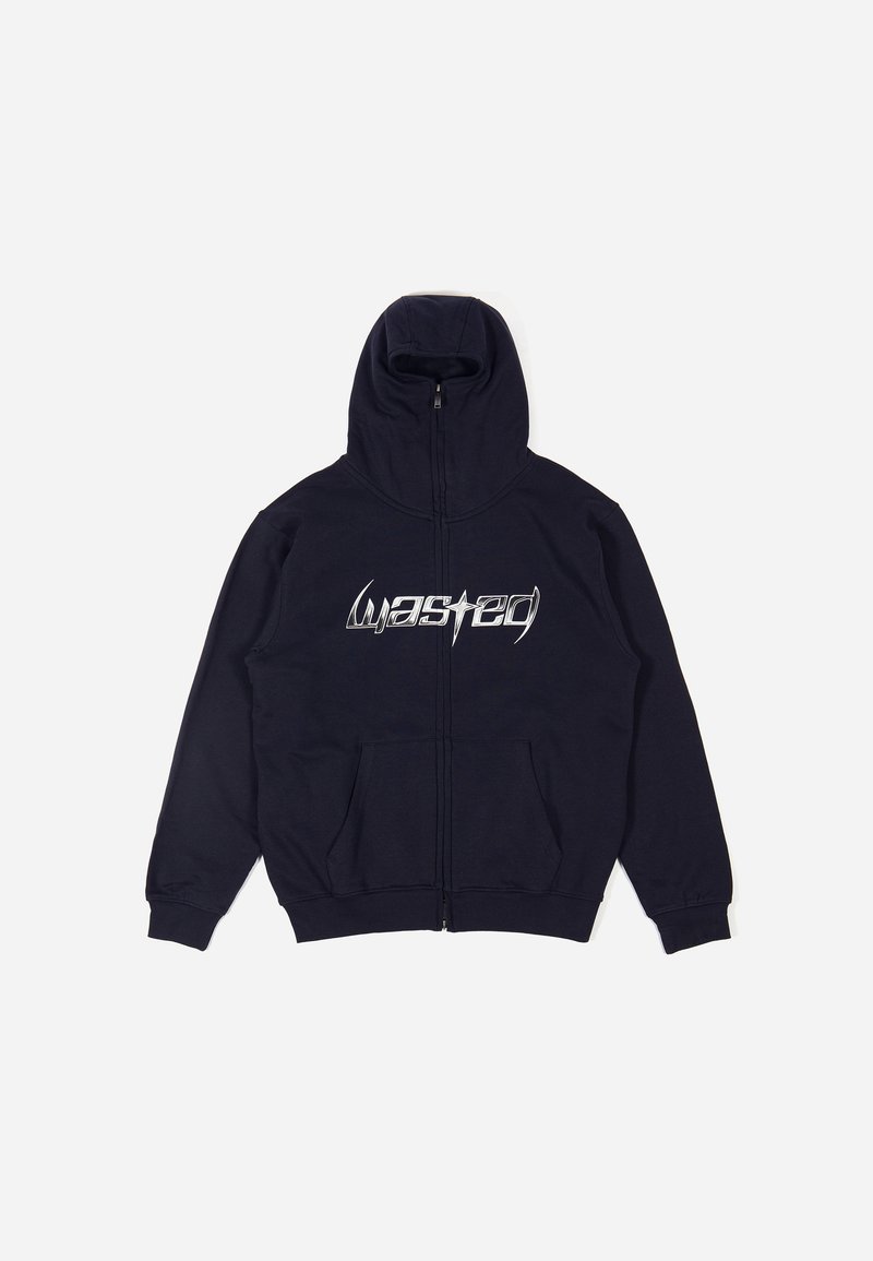 Wasted Paris Sweater met rits donkerblauw