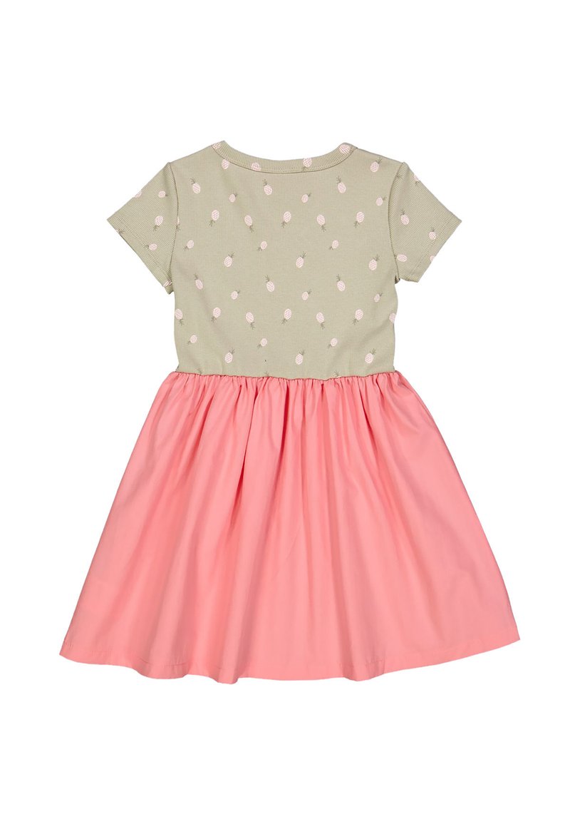 Msli by GREEN COTTON Day dress - soft green poetry green mary/light pink -  Zalando.ie