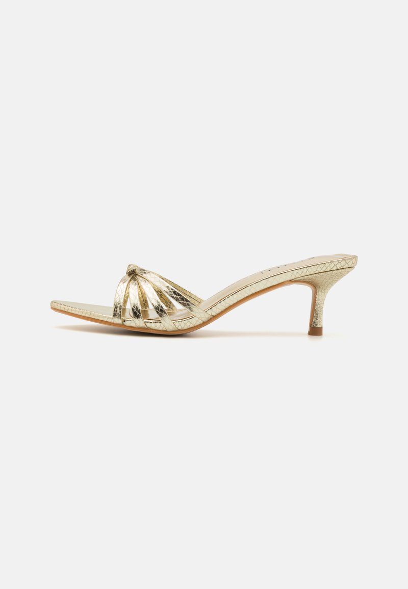 Simmi London - GINNY - Heeled mules - gold-coloured, Enlarge