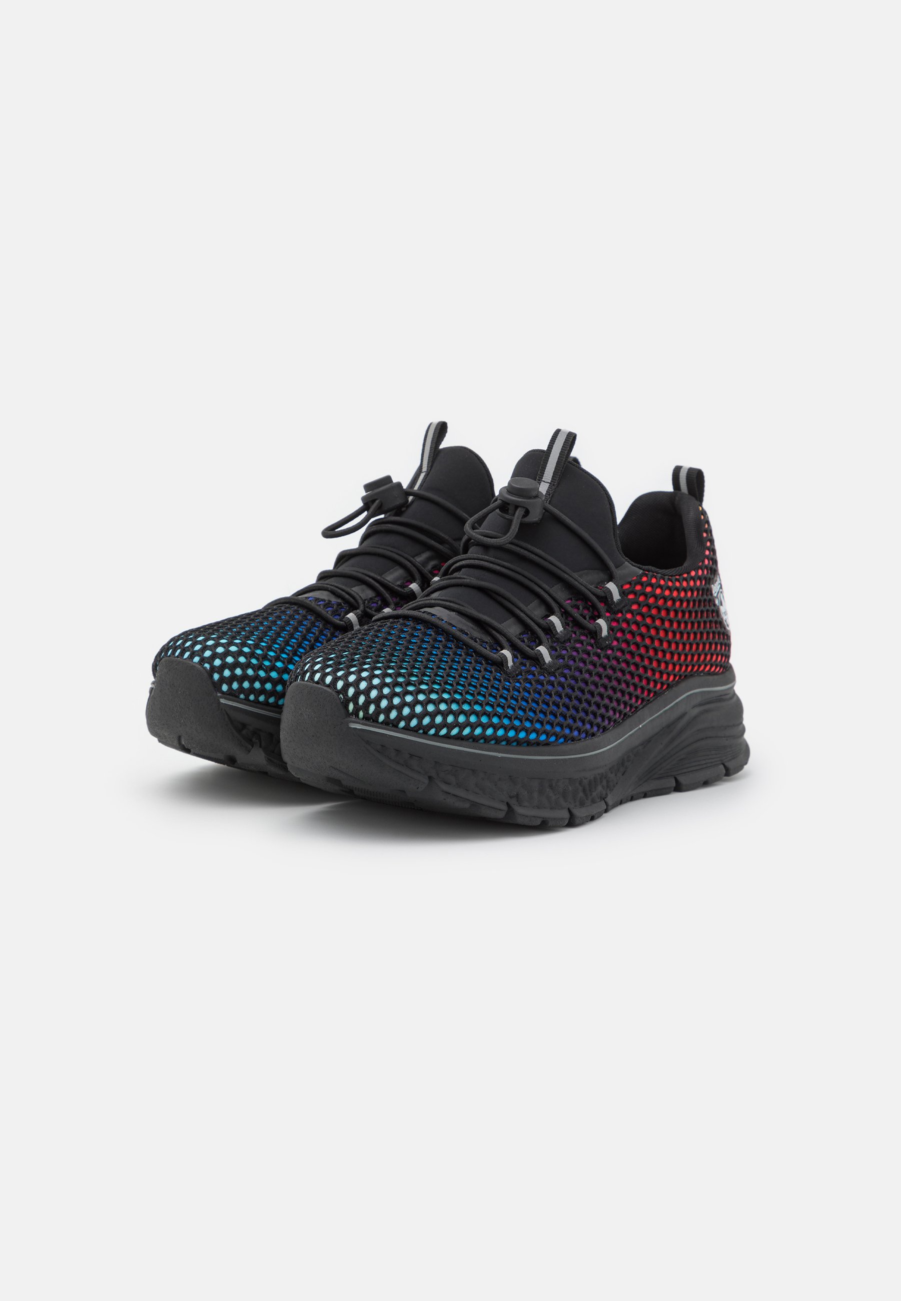 black rainbow trainers