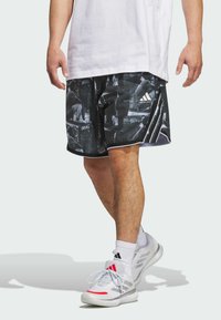 adidas Performance CRAZY LITE AOP - Korte sportsbukser - white black