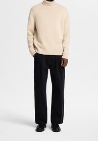 Selected Homme Löst sittande jeans - black denim