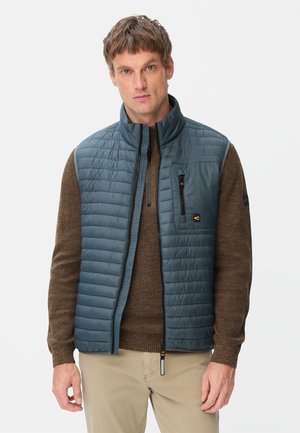 camel active, WASSERABWEISENDE STEPPWESTE MIT ZWEI INNENTASCHEN - Waistcoat - tinted blue