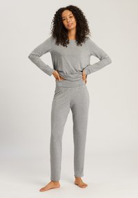 Hanro - NATURAL ELEGANCE SET - Pyjama set - grey melange Thumbnail Image 1