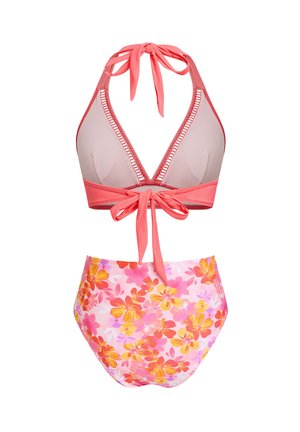 Cupshe, VIBRANT FLORAL BIKINI SET FOR BEACH GLAMOUR - Bikini - pink floral